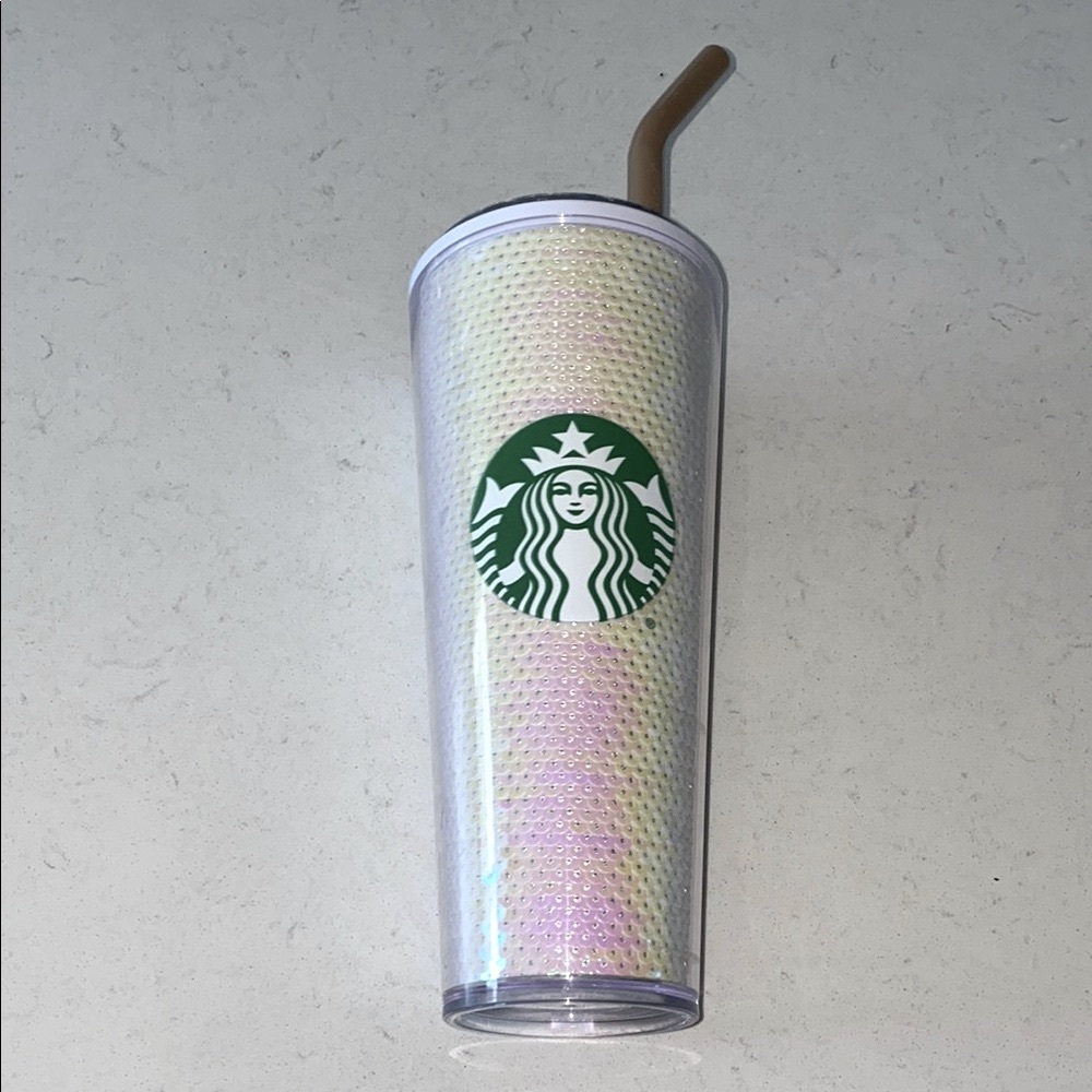 Starbucks Iridescent Tumbler with Straw‎